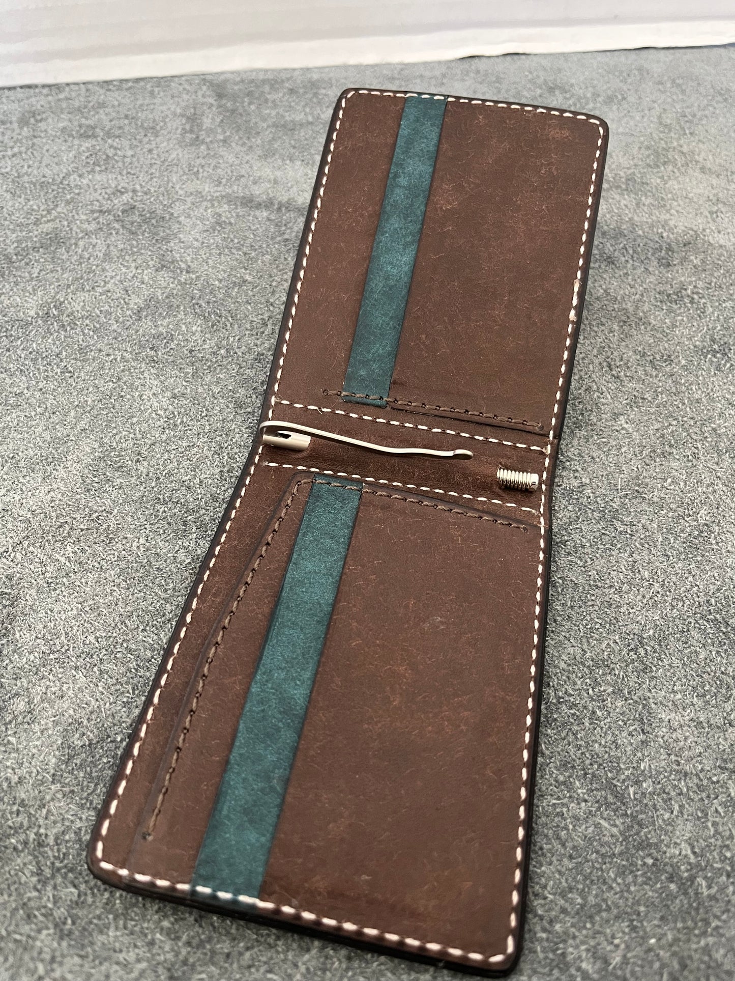 Custom money clip wallet. (Deposit only)